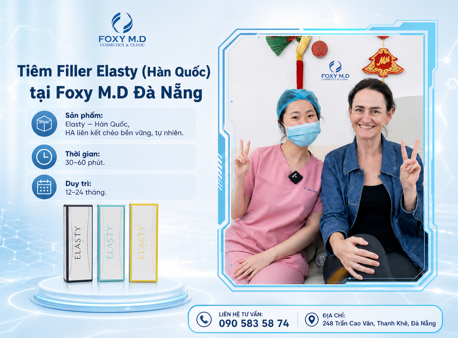 Tiêm Filler Elasty Tại Đà Nẵng – Filler Hàn Quốc Liên Kết Chéo Bền Vững